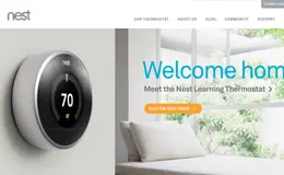 Nest学习温控器产品网站