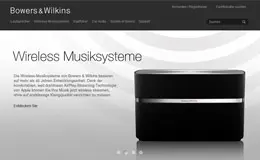 Bowers & Wilkins音响产品网站