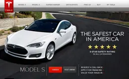 Tesla汽车公司网站