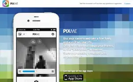 PixMe相机移动应用程序网站