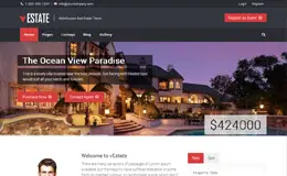 vEstate房地产WordPress主题模板设计