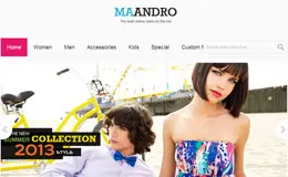 Andro响应式服饰网站模板设计