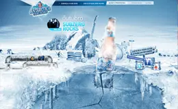 Antarctica Sub Zero啤酒品牌网站