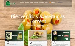 Aceitunas Torrent食品销售企业网站