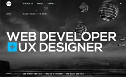 Miro Hristov UX设计师个人网站