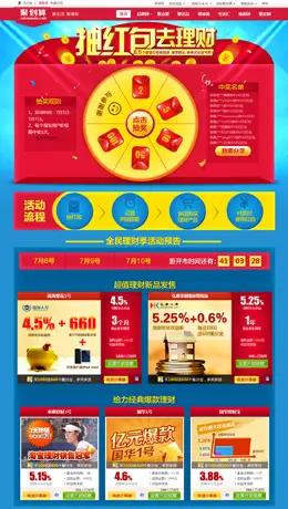 聚划算7.8理财日活动页面设计