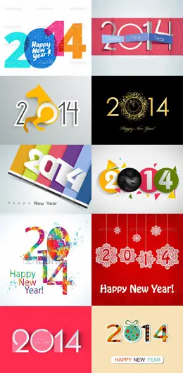 11个2014新年字体设计灵感