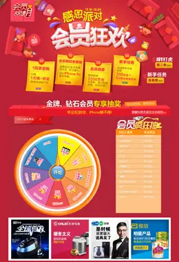 京东会员狂欢节活动页面