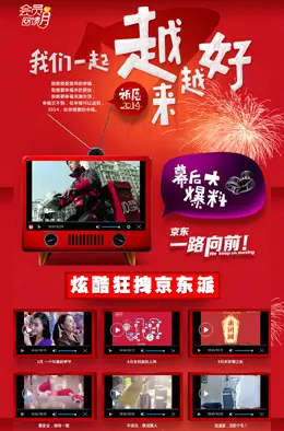 京东回顾页面-我们一起越来越好专题页面