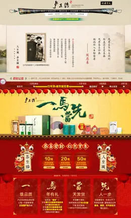 卢正浩旗舰店新年店铺首页设计