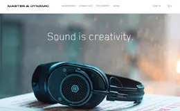 Master and Dynamic耳机产品网站
