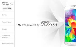 Samsung Galaxy S5产品网站