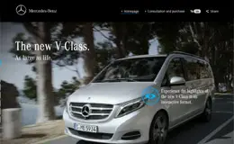 新梅赛德斯-奔驰V-Class商务面包车酷站