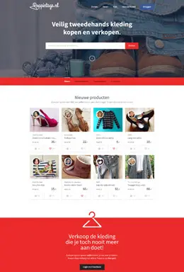 Poppintags服饰网站排版