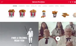 KFC肯德基饮食网站