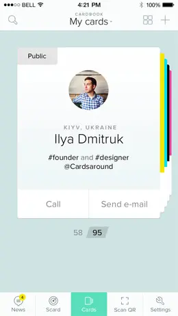 ios个人信息卡片界面设计