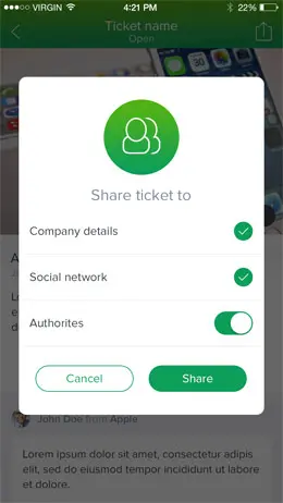 设置信息卡片界面设计