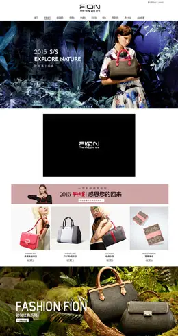 FION菲安妮女包店铺首页设计