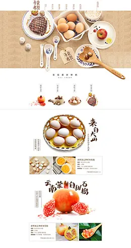 食品类目店铺首页设计欣赏