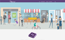 PixityLand扁平化网站