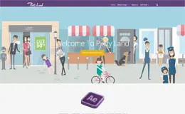 PixityLand扁平化网站