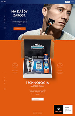 Shave Masters剃须刀产品网站设计