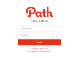 Path网页登录界面设计