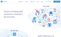 Intercom客户沟通平台产品网站