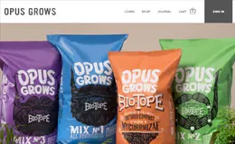 OPUS GROWS自然的盆栽有机土壤企业网站