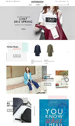 韩国服饰网站设计