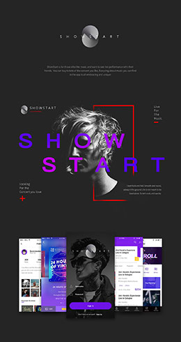 Show Start APP产品包装页面设计