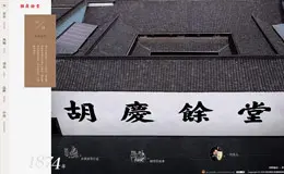 杭州胡庆余堂集团公司企业中国风古典风格网站