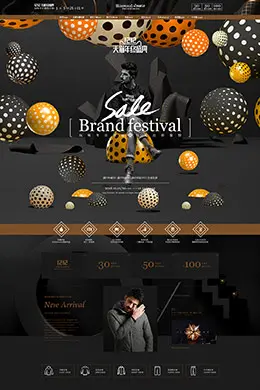 simwood男装服饰淘宝双12来了 1212品牌盛典 双十二预售天猫首页专题页面设计