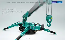 MAEDA MINI CRANES机械企业网站