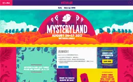 Mysteryland 网站配色设计欣赏