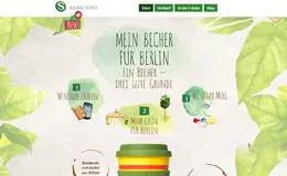 我的杯子 - 绿色环保春天风格网站设计