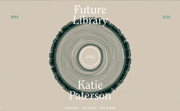 Future Library 树木年轮时间轴创意网站