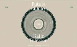 Future Library 树木年轮时间轴创意网站