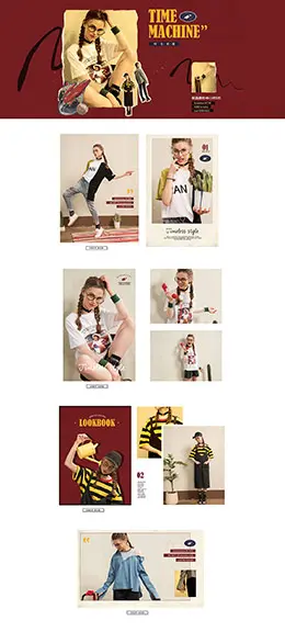 秋壳女装服饰 新品上市 天猫首页活动专题页面设计