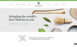 Matcha珍贵的绿色抹茶粉公司企业网站