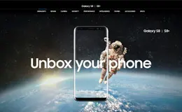 Samsung Galaxy S8 手机产品网站