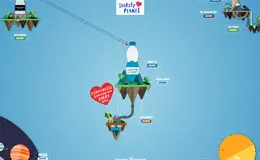 Thirsty Planet-渴渴星球矿泉水卡通HTML5网站