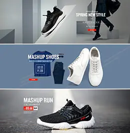 帝熙鞋类 运动鞋 男鞋banner海报设计