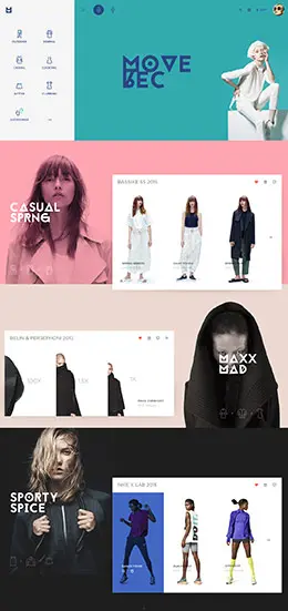 Moverec服饰网站设计