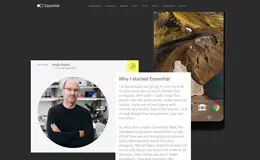 Essential手机类产品网站