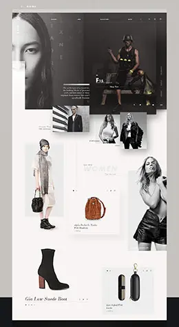 Alexander Wang 服饰页面排版