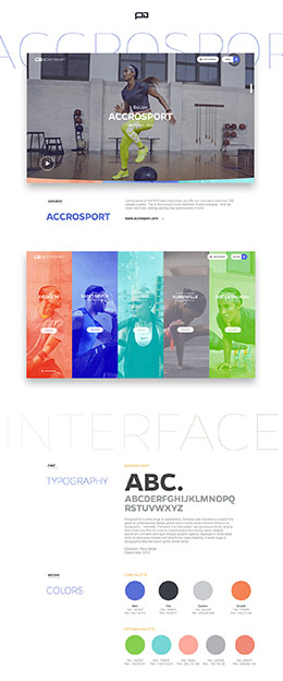 Accrosport运动服饰网页排版设计欣赏