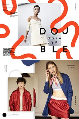 国外女装服饰海报排版设计欣赏