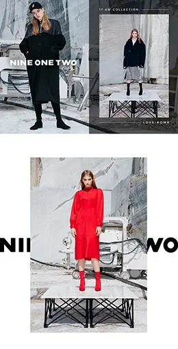 韩国女装服饰 手机版 无线端 M端 店铺首页页面设计