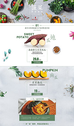 天天果园水果蔬菜专题页面设计